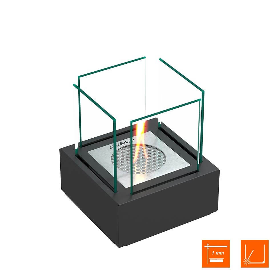 Настольный биокамин SteelHeat GLORIA черный Настольный биокамин SteelHeat GLORIA черный